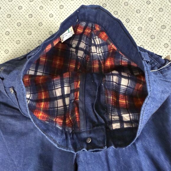 Deadstock Vintage Calvin Klein Straight Jeans 12 Flannel Lined Indigo USA 80s - Picture 6 of 12